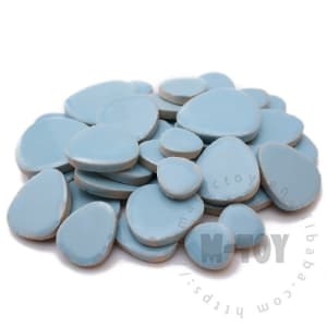 Blue Pebble Shape Ceramic Mosaic CDG701