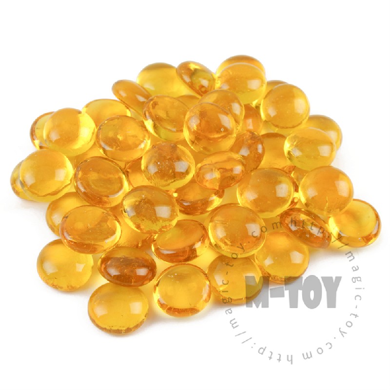 Yellow Transparent Glass Gems CD-R904