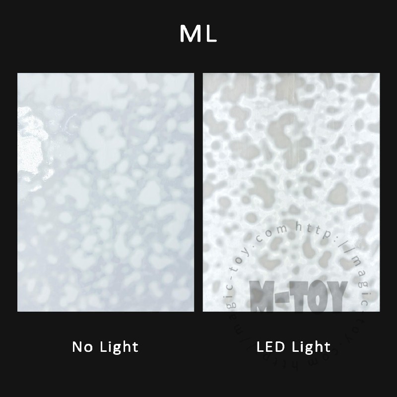 White Mottles Stained Glass Sheet ML