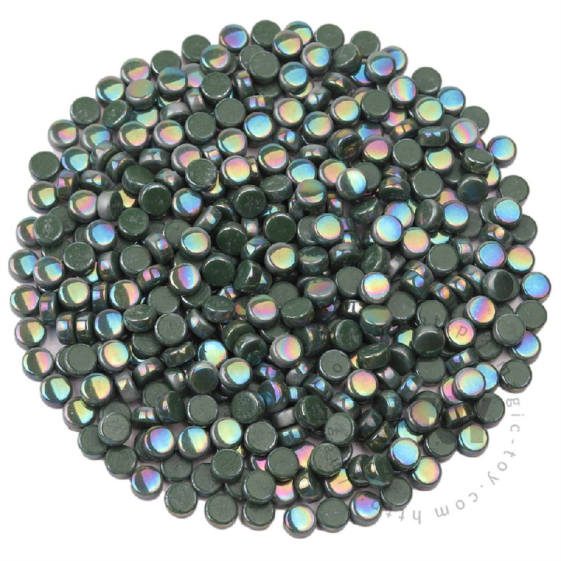 Green Mini Round Glass Mosaic 8SRL44