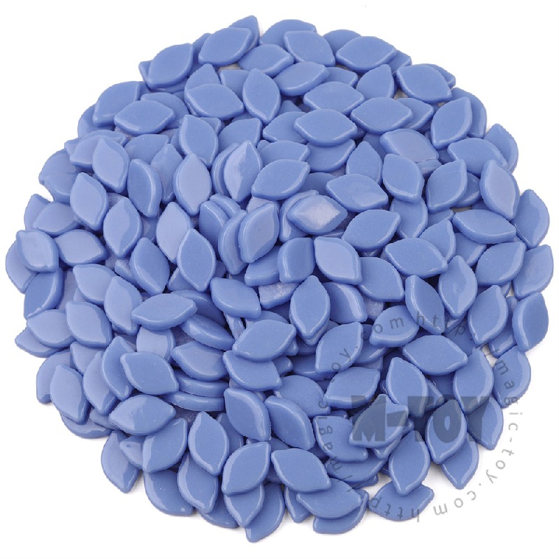 Glossy Blue Small Petals Glass Mosaic SMBG03