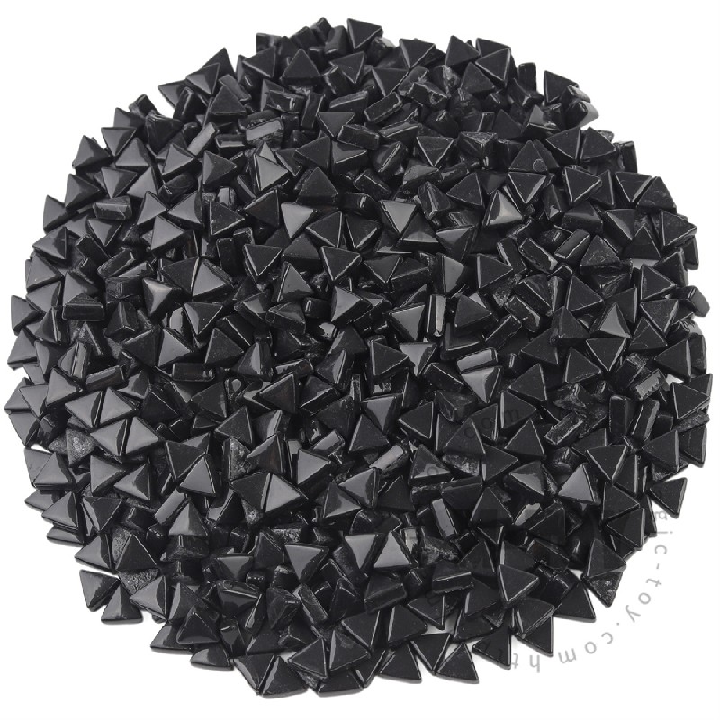 Black Mini Triangle Glass Mosaic 10SJG56