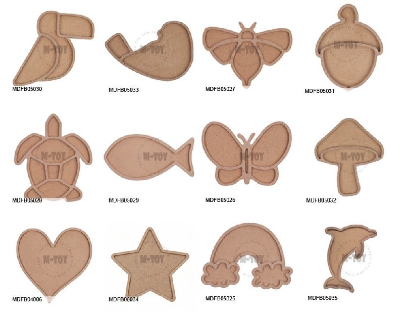 MDF Bases for DIY Mosaic Craft: Custom Shaped Mosaic Boards for Kids Art, Home Decor and Creative Gifts
