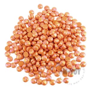 Iridescent Orange Round Glass Mosaic SRL18