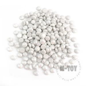 Iridescent White Round Glass Mosaic SRL100