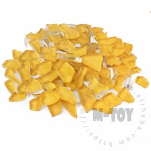 Yellow Irregular Crackled Glass Mosaic TC-CC941