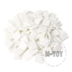 White Square Vitreous Hot-melting Glass Mosaic ASM101