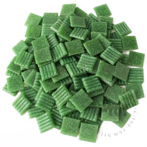 Green Square Vitreous Hot-melting Glass Mosaic ASM603