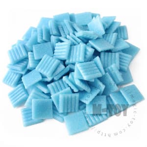 Blue Square Vitreous Hot-melting Glass Mosaic ASM704