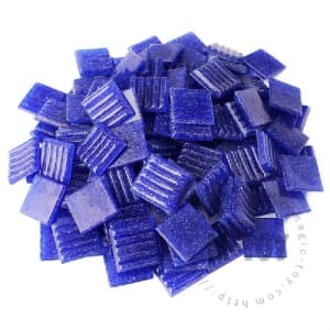 Blue Square Vitreous Hot-melting Glass Mosaic ASM711