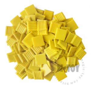 Yellow Square Vitreous Hot-melting Glass Mosaic ASM901