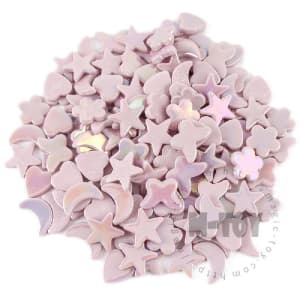 Iridescent Pink Charms Glass Mosaic MU-SSL68