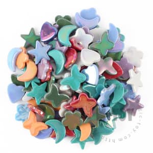 Assorted Iridescent Charms Glass Mosaic MU-SSWL9012