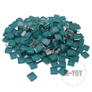 Square Turquoise Crystal Glass Mosaic 10-CC625