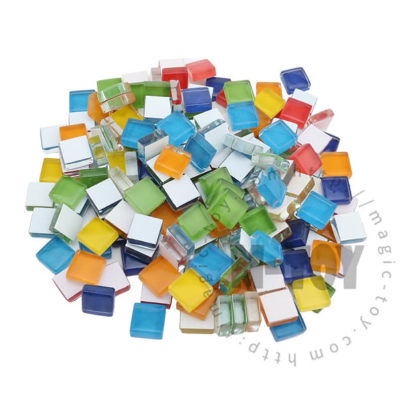 Mixed Square Crystal Glass Mosaic 10-CCW9001