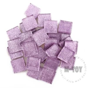 Pink Square Glitter Glass Mosaic 20-SPA500