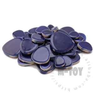 Blue Pebble Shape Ceramic Mosaic CDG703