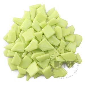 Yellow-Green Irregular Shape Glass Mosaic IR-SS48