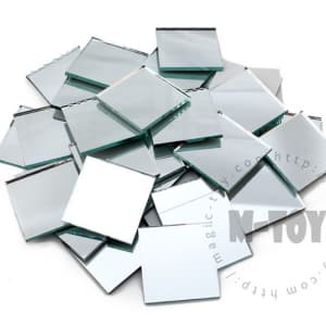 Silver Square Mirror 48MSS01