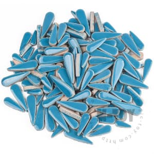 Blue Teardrop Shape Ceramic Mosaic CSDG702-5