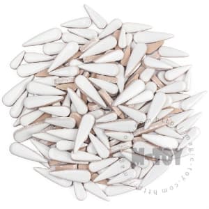White Teardrop Shape Ceramic Mosaic CSDG101-5