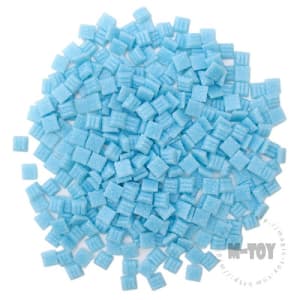 Light Blue Square Vitreous Hot-melting Glass Mosaic 10ASM703