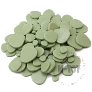 Green Pebbles Glass Mosaic PE-SS42
