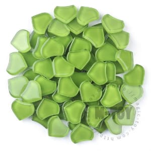 Light Green Fishscale Mandala Glass Mosaic 2017TA-CC604