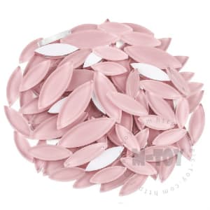 Pink Leaf-shaped Mandala Glass Mosaic TY-CC501