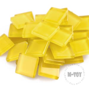 Yellow Square Crystal Glass Mosaic 20-CC935