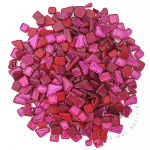 Purple Irregular Shape Glitter Glass Mosaic IR-SPA503