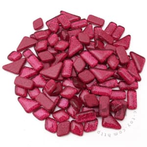 Purple Irregular Shape Glitter Glass Mosaic IR-SPA403