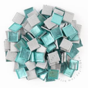 Blue Square Ice Jade Hot-melting Glass Mosaic WSH702