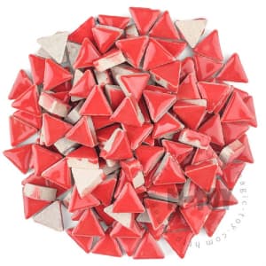 Red Triangle Shape Ceramic Mosaic 15CJG905