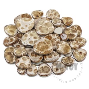 Brown Pebble Shape Ceramic Mosaic CDD308