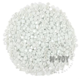 Jade White Mini Square Glass Mosaic 8SCL73