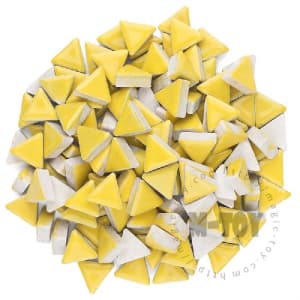 Yellow Triangle Shape Ceramic Mosaic 15CJG901