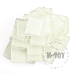 White Square Glitter Glass Mosaic 20-SPA100