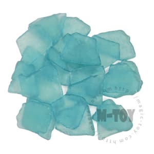 Teal Color Irregular Sea Glass CD-HR704-M