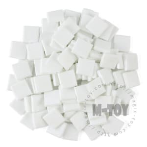 White Square Ice Jade Hot-melting Glass Mosaic WSG102