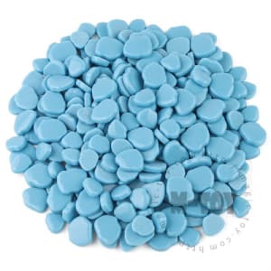 Blue Blossom Petals Glass Mosaic SMAG08