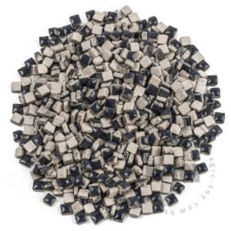 Black Mini Square Ceramic Mosaic 5-H1