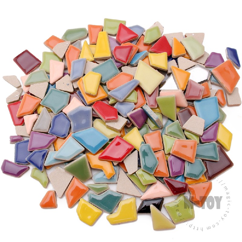 Rainbow Mix Irregular Ceramic Mosaic