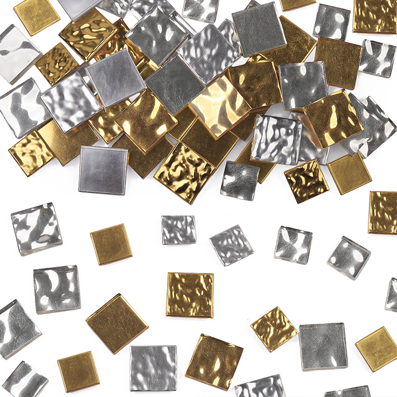 Gold and silver Glass Tiles