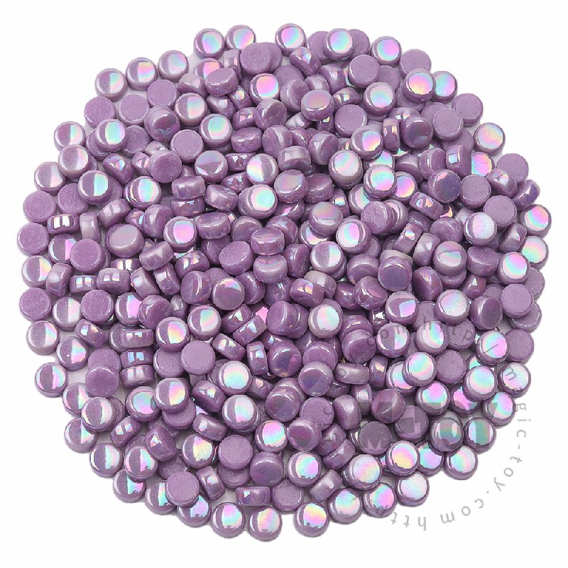 Purple Mini Round Glass Mosaic 8SRL62