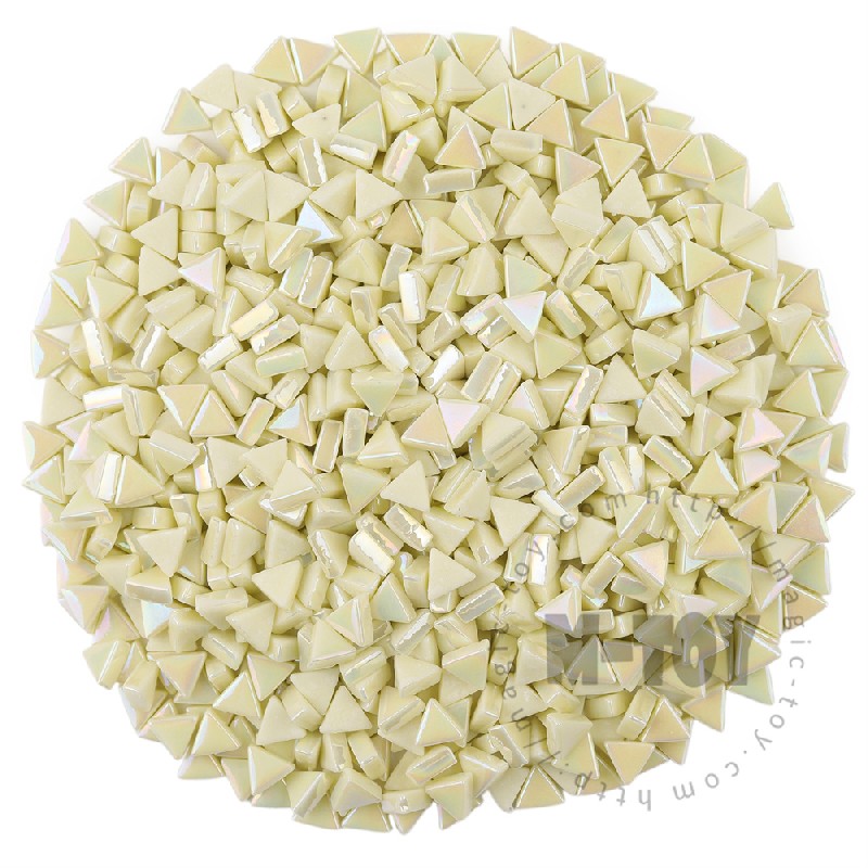 Beige Mini Triangle Glass Mosaic 10SJI30