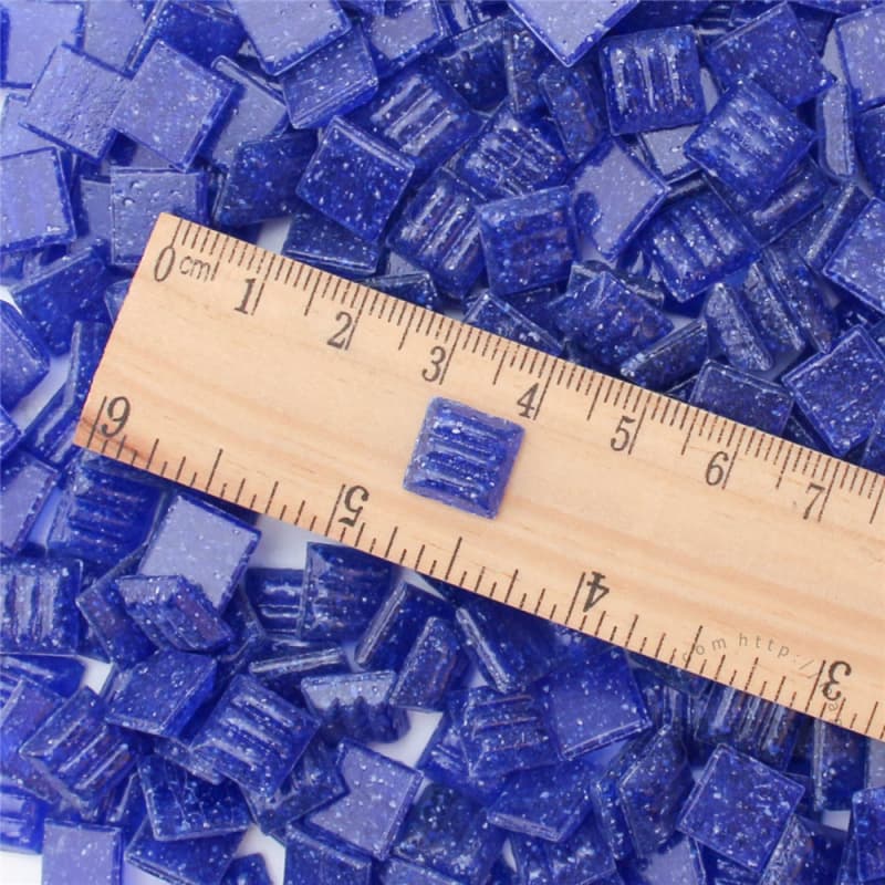 Cobalt Blue Square Vitreous Hot-melting Glass Mosaic 10ASM711