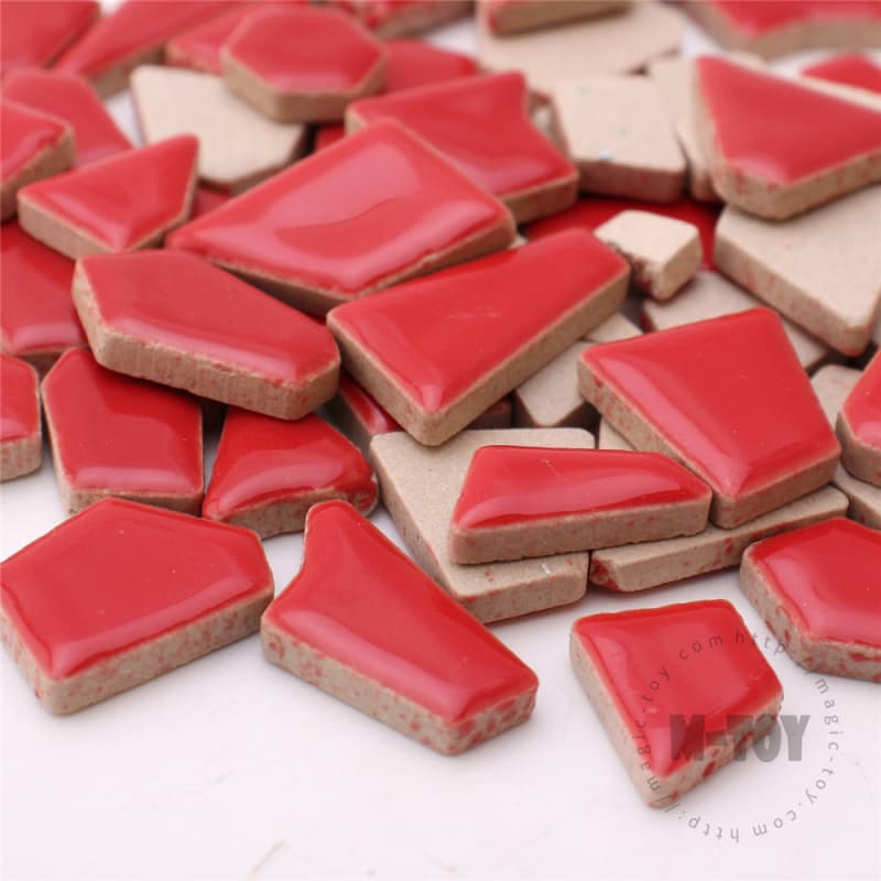 Red Irregular Ceramic Mosaic IR-H4
