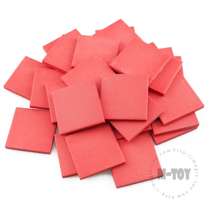 Red Square Chunky Ceramic Mosaic 48TSM912