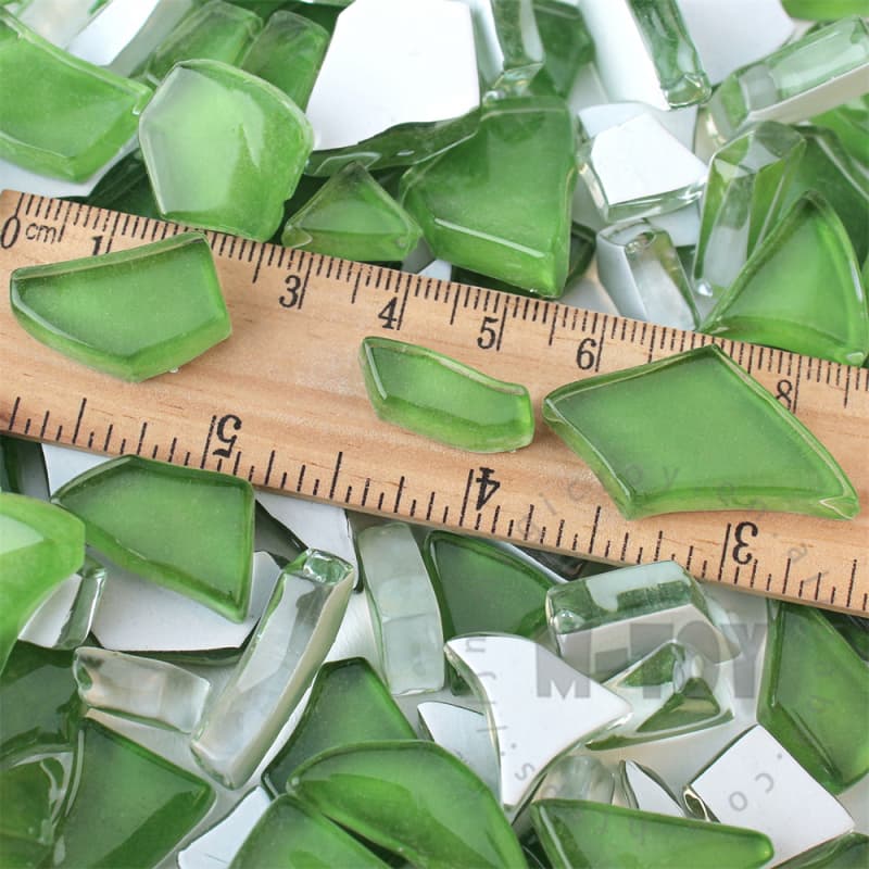 Green Irregular Crackled Glass Mosaic TC-CC603